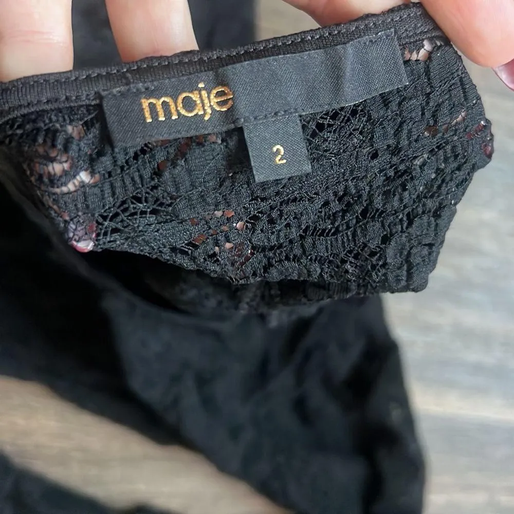 Maje Lace Bodysuit - Image 4