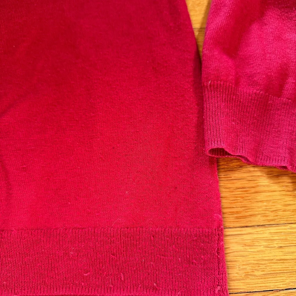 Crimson Ruffle Talbots Cardigan, 1X - Image 8