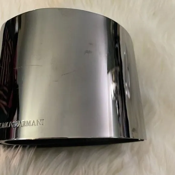 Emporio Armani Women YEWH37‎ Cuffed Wide Leather Belt Size 38 $895 - Image 9