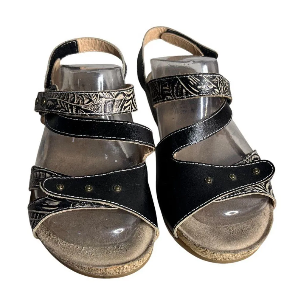 L’ARTISTE SPRING STEP Quilana Leather Ankle Strap Sandal Size 39 US Size 8.5 - Image 9