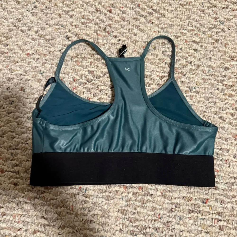 Koral Sweeper Infinity Sports Bra in Palace Teal Green- Size Small - Image 3