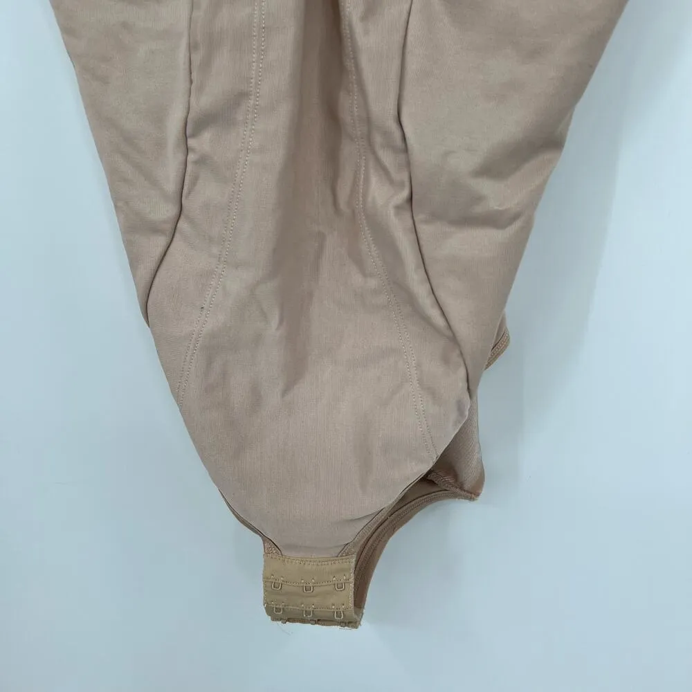 Miraclesuit Full Bodysuit Nude Beige Underwire Shapewear Clasp 2704 Size 38C - Image 7