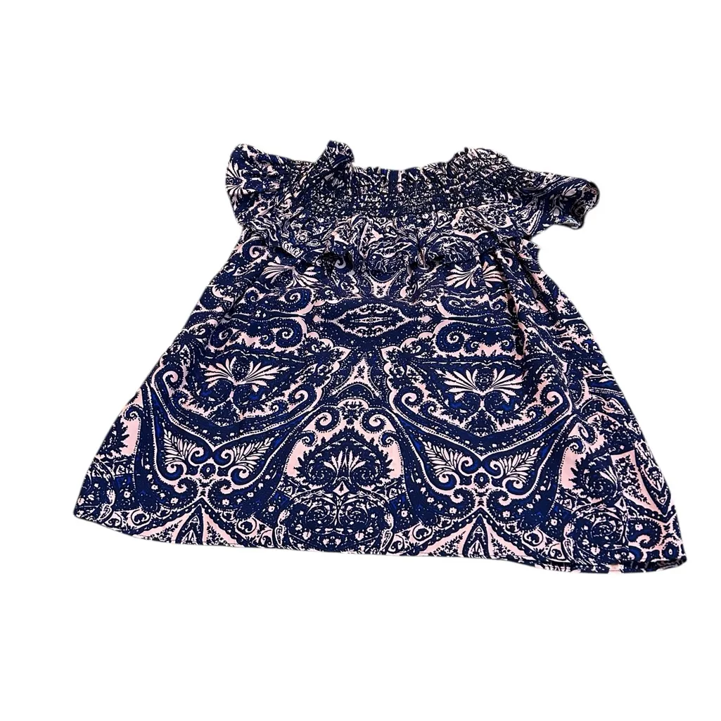 ALICE & TRIXIE pink and blue silk blouse - Image 4