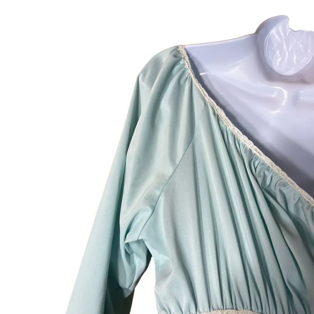 ‎Vintage Miss Elaine Night Gown Blue Size undefined - Image 11