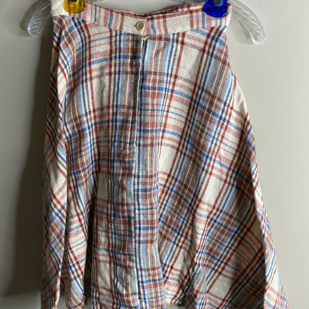 1970s vintage JCPenney Jr Hi A line circle skirt size 12 Red - Image 8