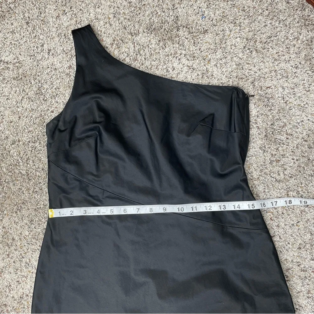 Hugo Boss Black One Shoulder Sleeveless Knee Length Dress 6 Formal Party Wedding - Image 10