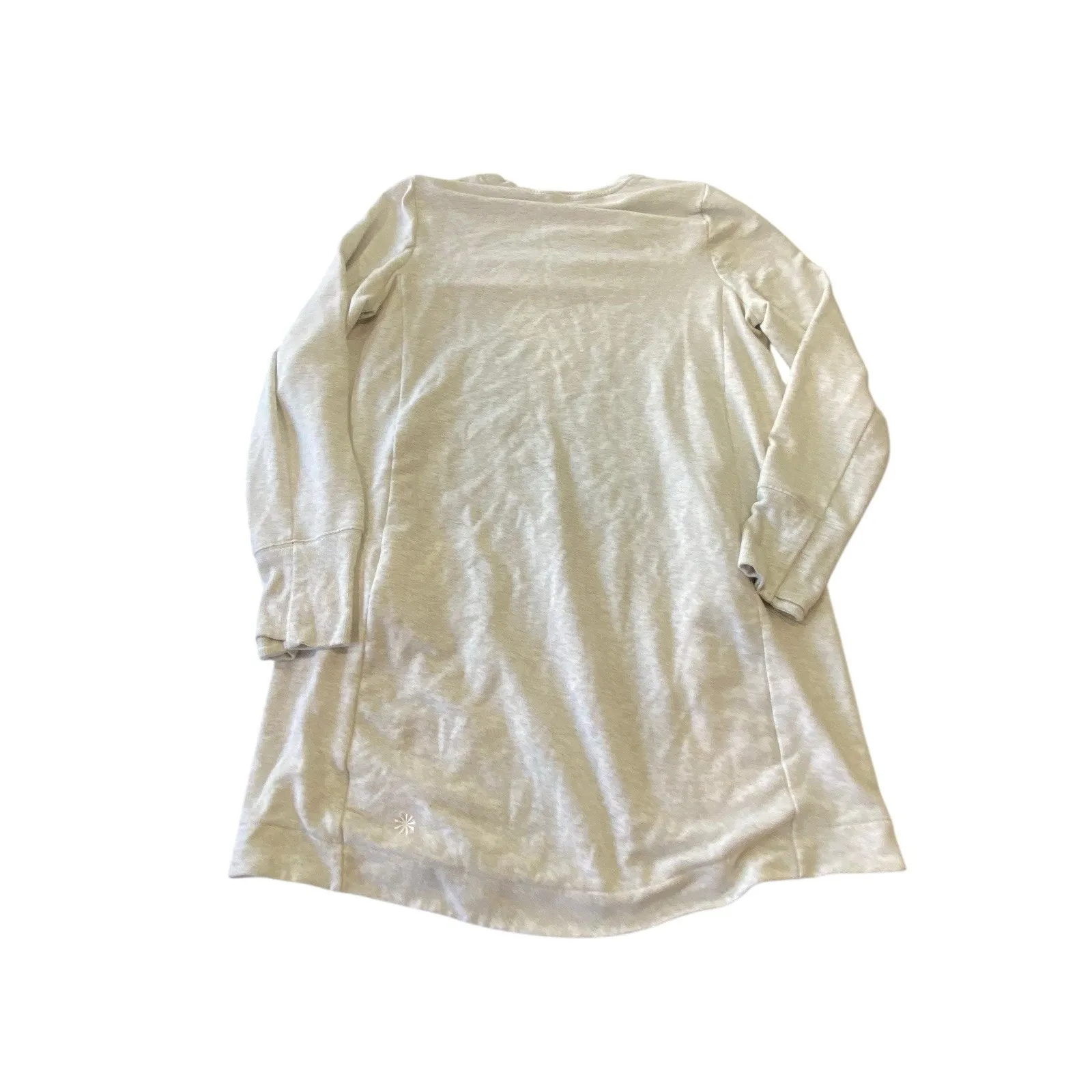 Athleta Coaster Luxe Sweatshirt Dress Heather Style 659310 size Large Oatmeal - Image 7