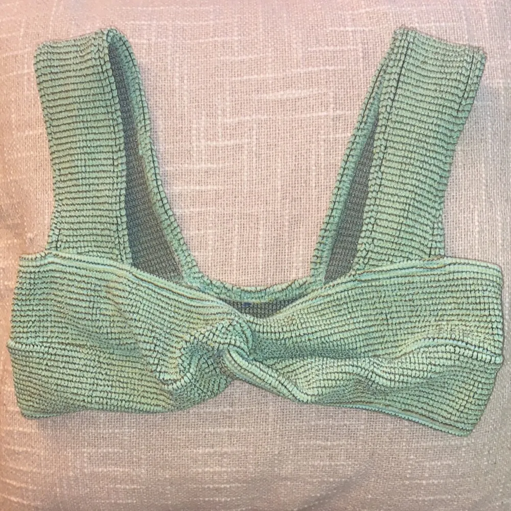 Bound by Bond-Eye Sonny Crop and Palmer Brief Bikini Set in Green Mint Lurex - Image 7