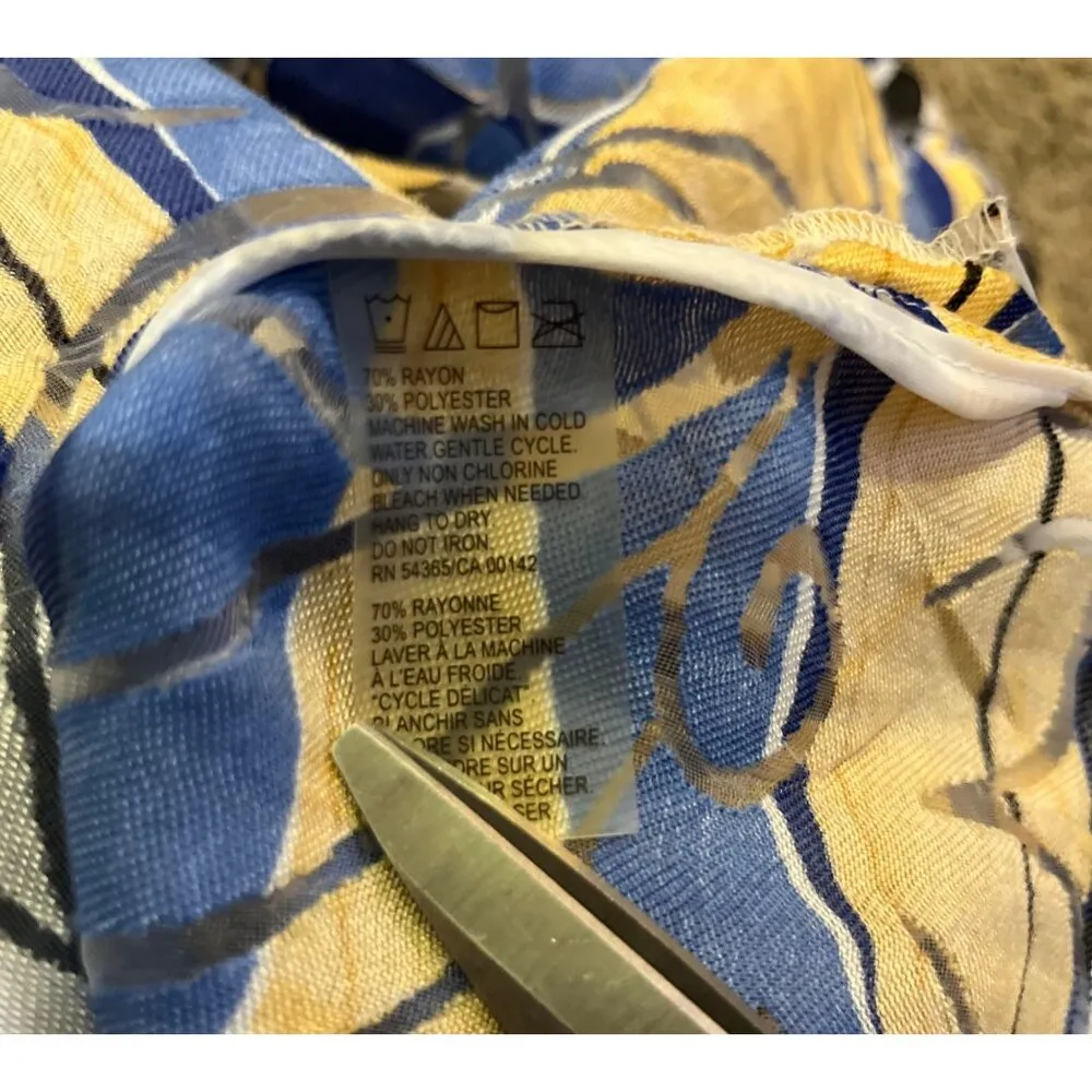 Allison Daley Women’s Blouse 22W | Abstract Print 3/4 Sleeve Button-Down - Image 8