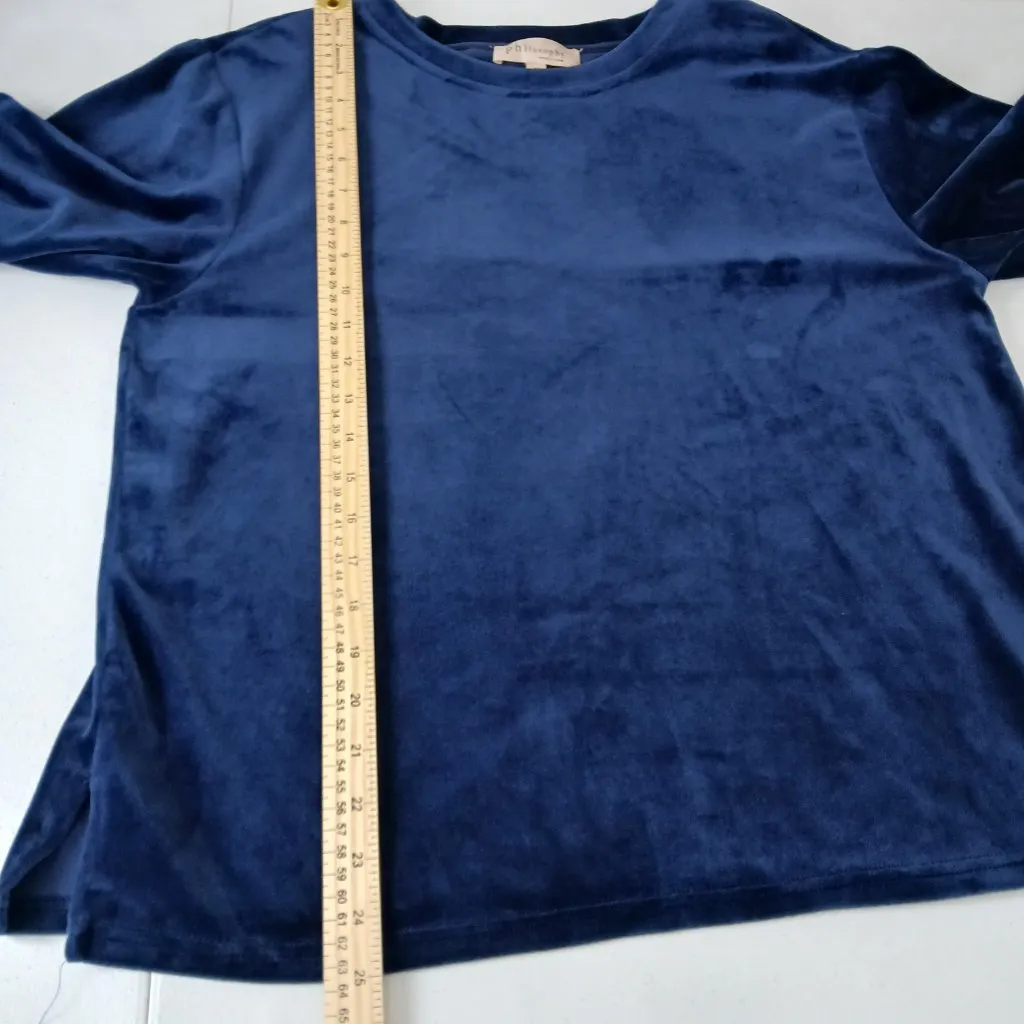 Philosophy Velvet Blouse Women Medium Whimsigoth Ethereal Romantic Flowy Goth - Image 10