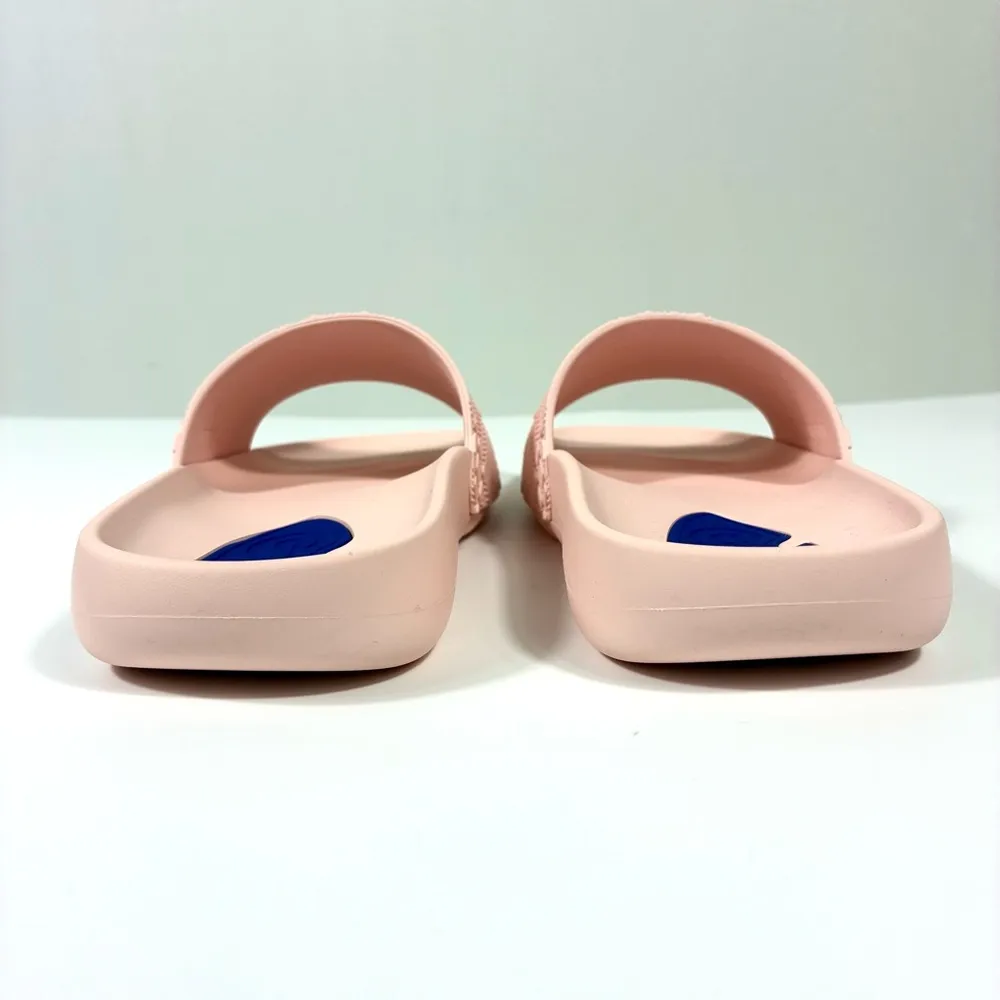 Burberry Dive Embossed Check Pool Slide Sandals Pink Gloss 38 8 NEW - Image 9