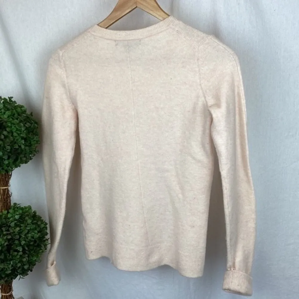 100% Wool Aire Cuff Long Sleeve Crew Neck Sweater From Banana Republic S - Image 2