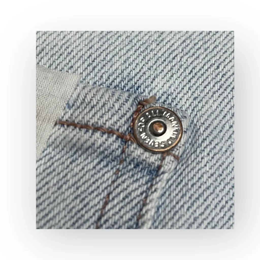 new 7 For All Mankind ® ㋛ Luxe Edie Destroy Rip Knee Crop Jeans ㋛ Vintage Cloud - Image 6