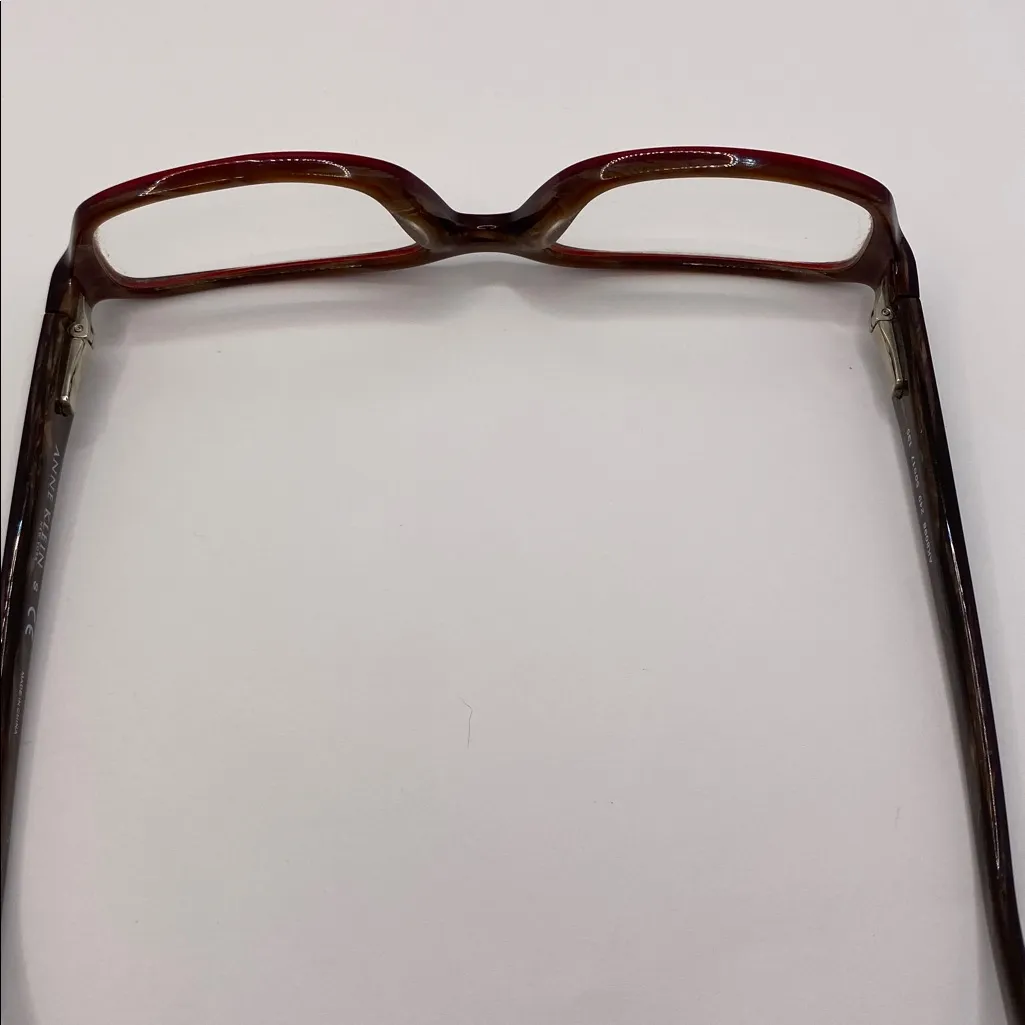 Anne Klein Eyeglasses AK8098 249 50-17-135 Red Full Rim Rectangle Frame Eyewear - Image 10
