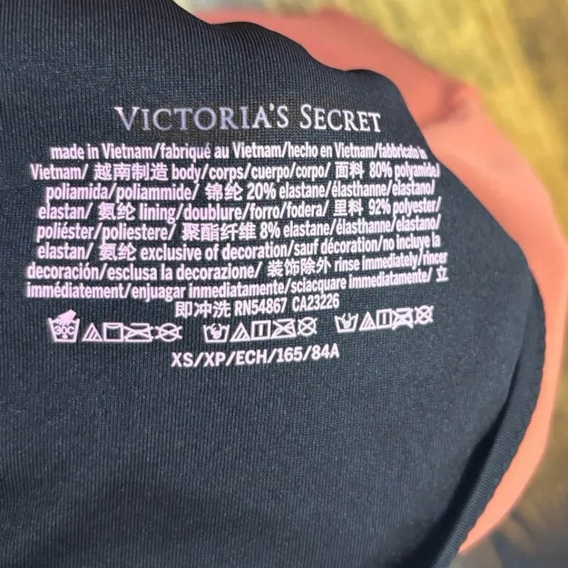 Victoria's Secret Burnt Orange And Black Cutout One Piece Swimsuit Size XS - Image 8