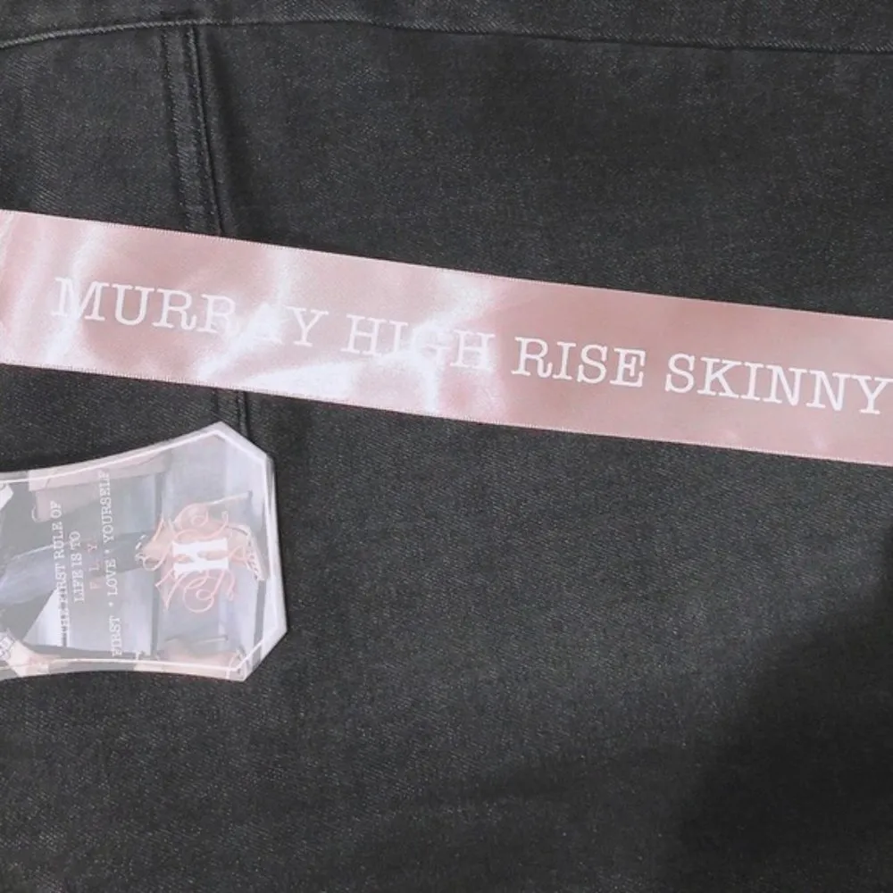 Hydraulic Murray High-Rise Skinny Leg Jeans in Black, Size 16 New w/Tag - Image 7