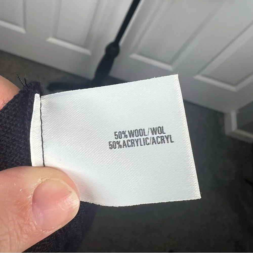 Sz OS Elvi Vintage Black Purple Floral Embroidered Sweater Vest Black - Image 9