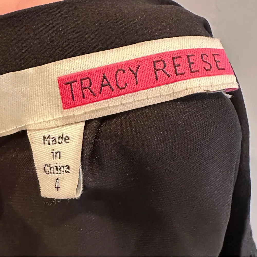 Anthropologie Tracy Reese‎ Black Raffia Circle Lace Midi Skirt Sz 4 - Image 4