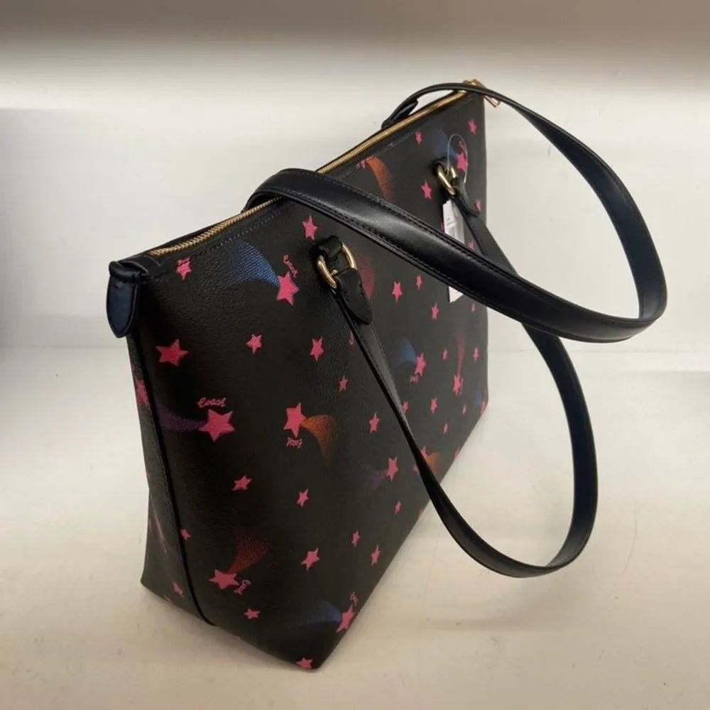 Coach Gallery Tote With Disco Star Print c7668 - Image 4