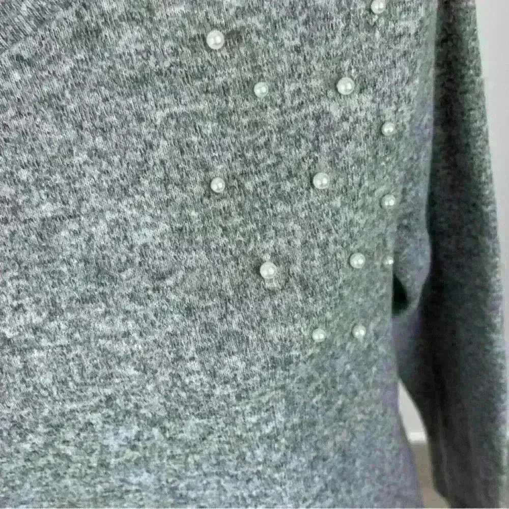 Hannah Grey Crewneck Pullover Sweater Size M Gray Size M - Image 10