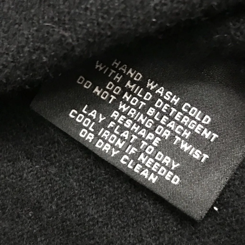 Sutton Cashmere Modern Classic Ruffle Black 3 Button Cardigan Sweater Women's S - Image 5