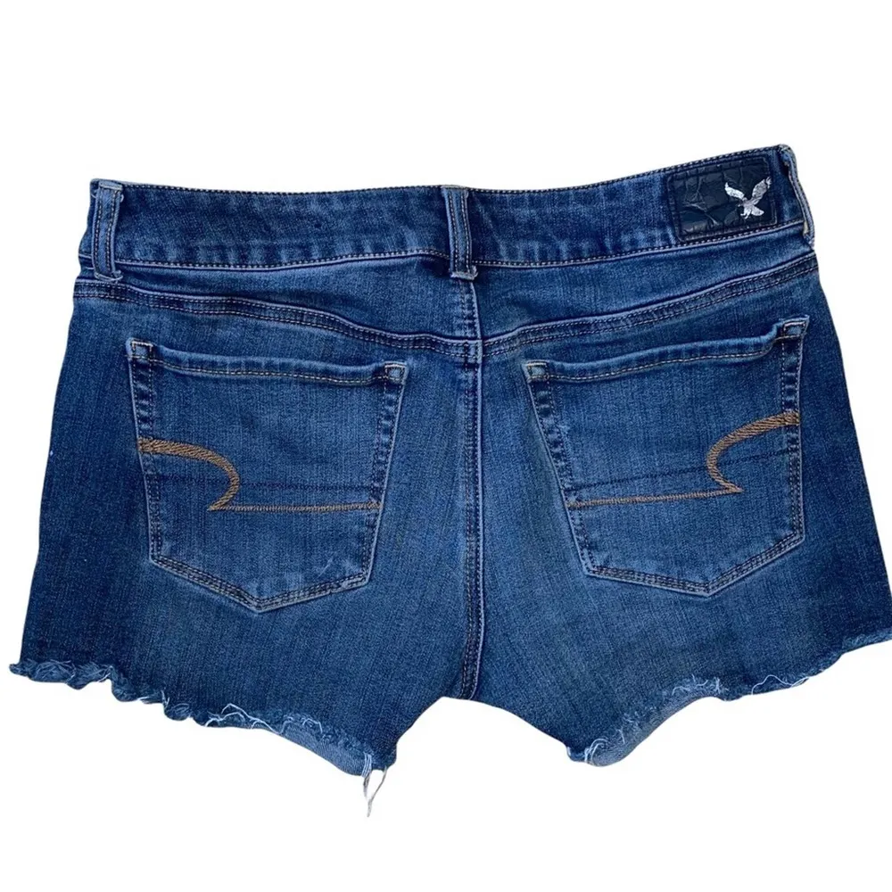American Eagle Outfitters 360 Super Stretch Shortie Distressed Jean Shorts sz 6 - Image 55