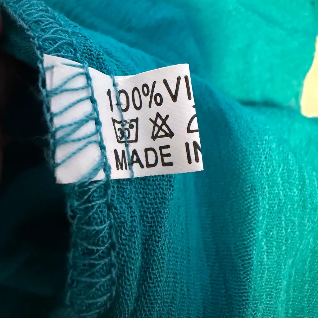 Southern Stitch teal blue embroidered boho babydoll tunic top plus size XXL NWT - Image 9