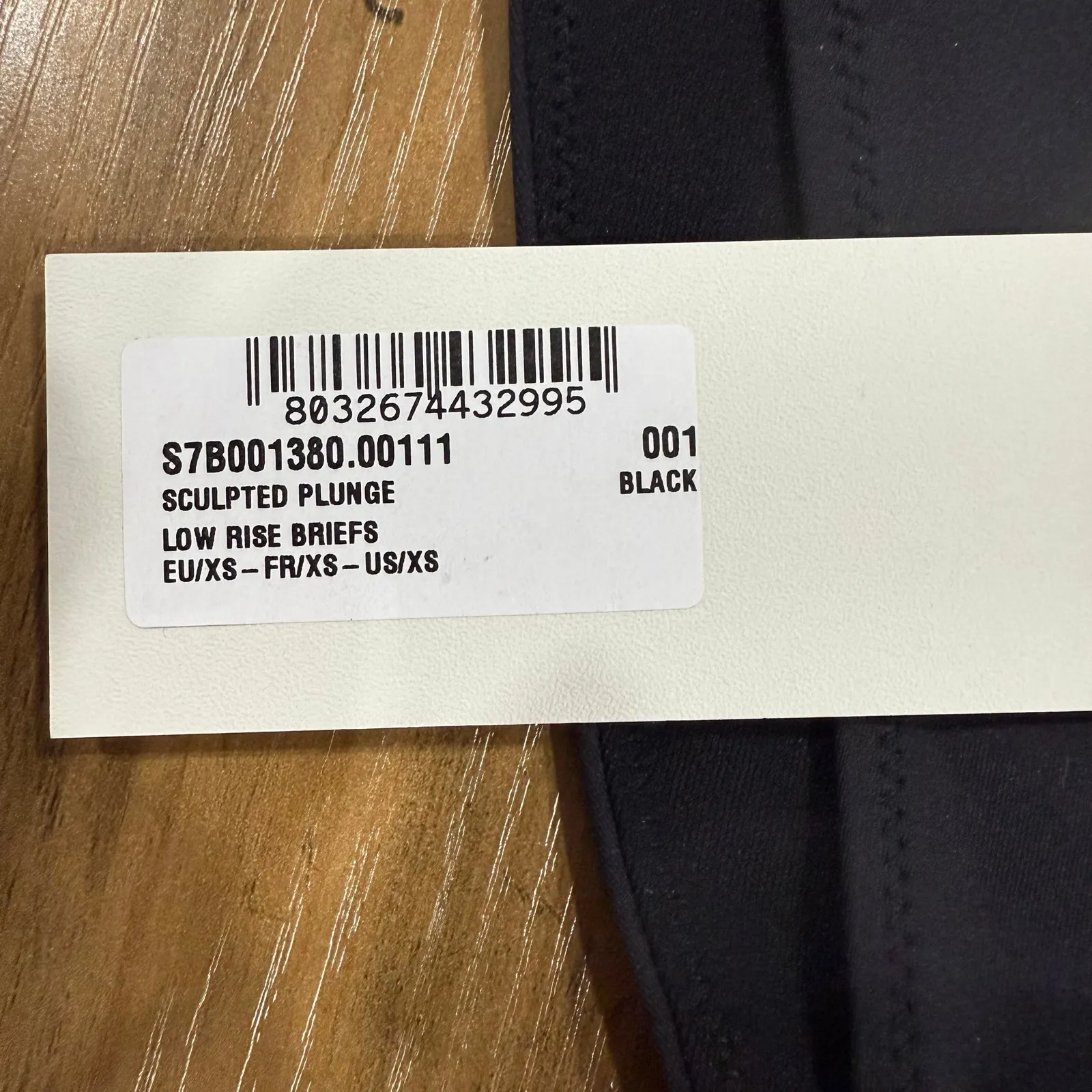 Stella McCartney Sculpted Plunge Low Rise Black Y2K Bikini Bottoms XS - Image 2