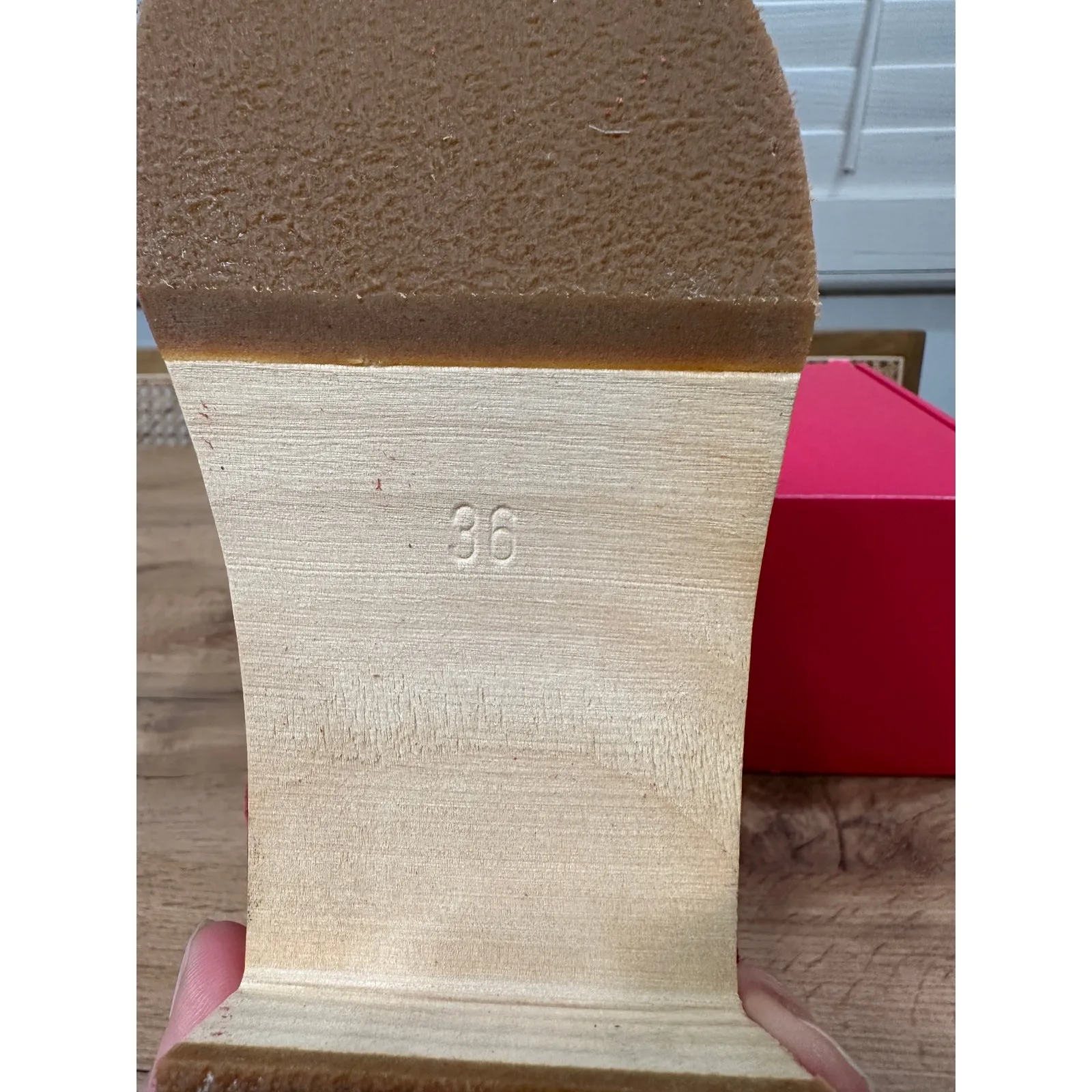 Swedish Hasbeens New Braided Sandals Red Rost Suede Size 6 US 36 EU NIB Classic - Image 12