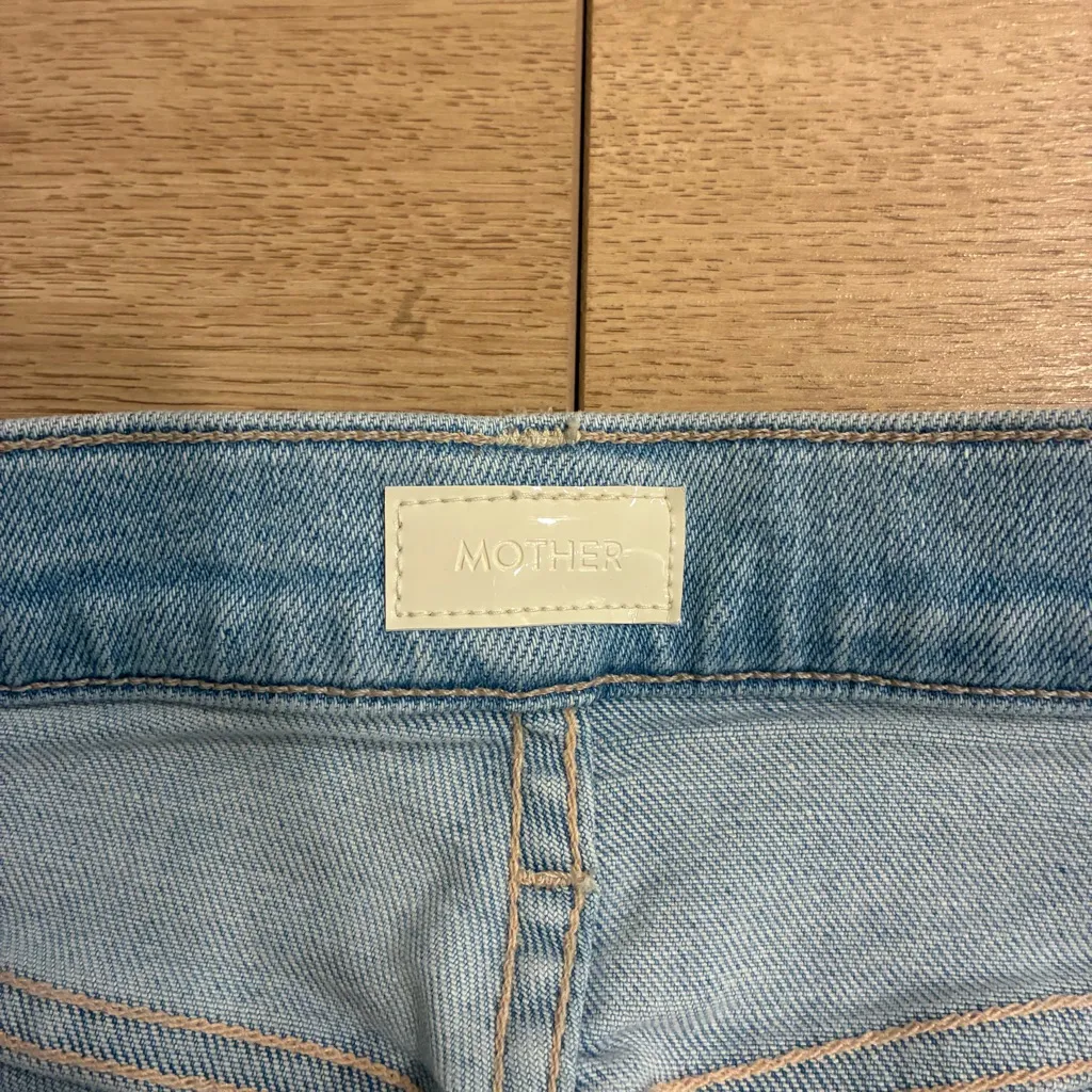 Mother Women’s Mid Rise Rambler Zip Ankle Ball’s In Your Court Jean Size 34 Blue - Image 5