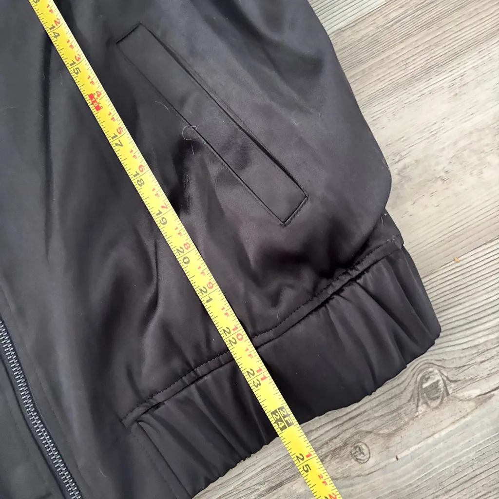 Black Bomber Jacket by Edited by Remi Bader NWT Size M - Image 4