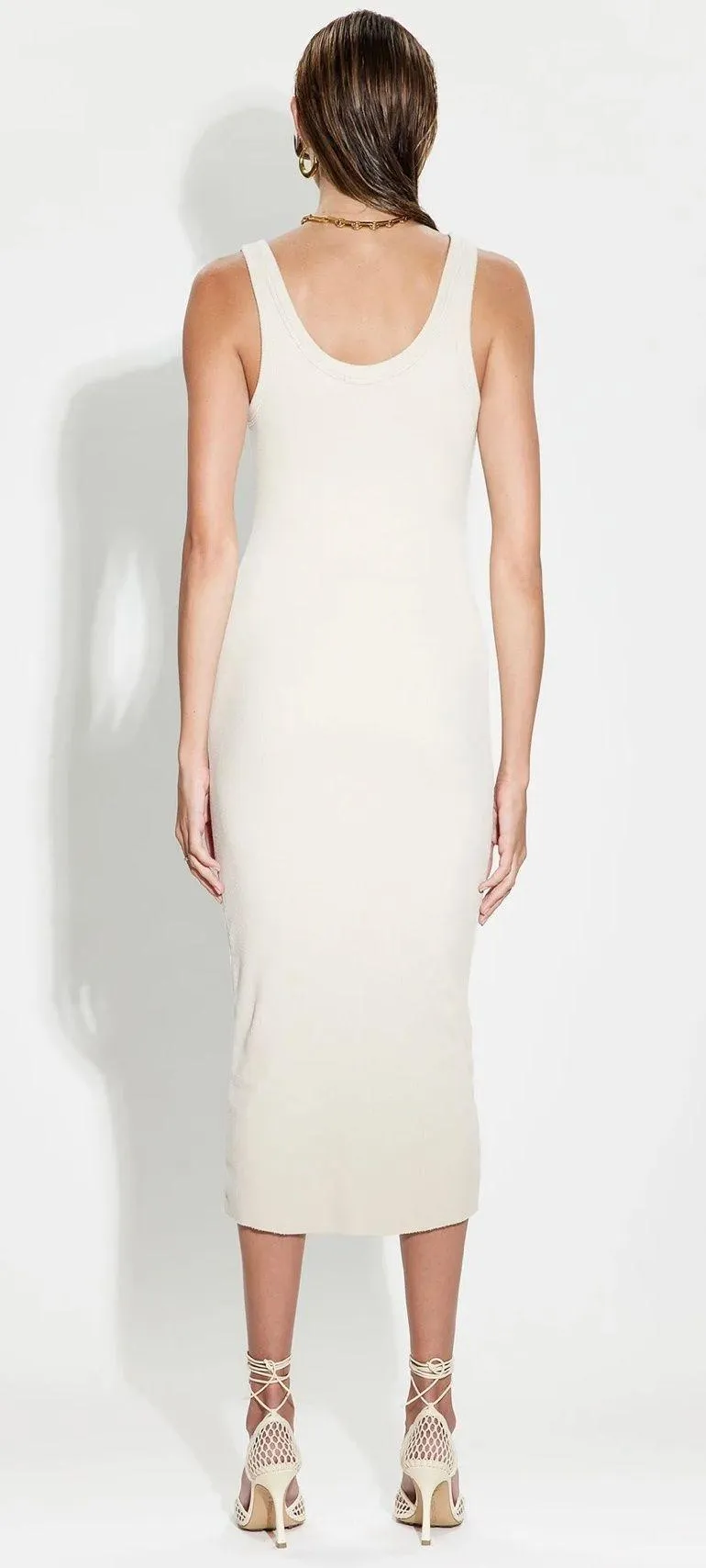 Cotton Citizen Verona Midi Dress in Oatmeal - Image 2