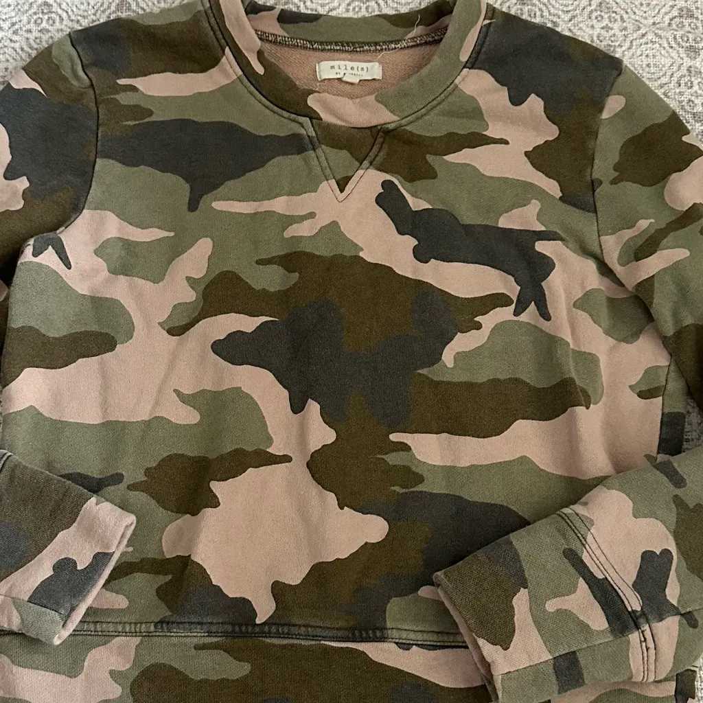 Miles By Madewell Crewneck Sweatshirt In Cottontail Camo - Image 3