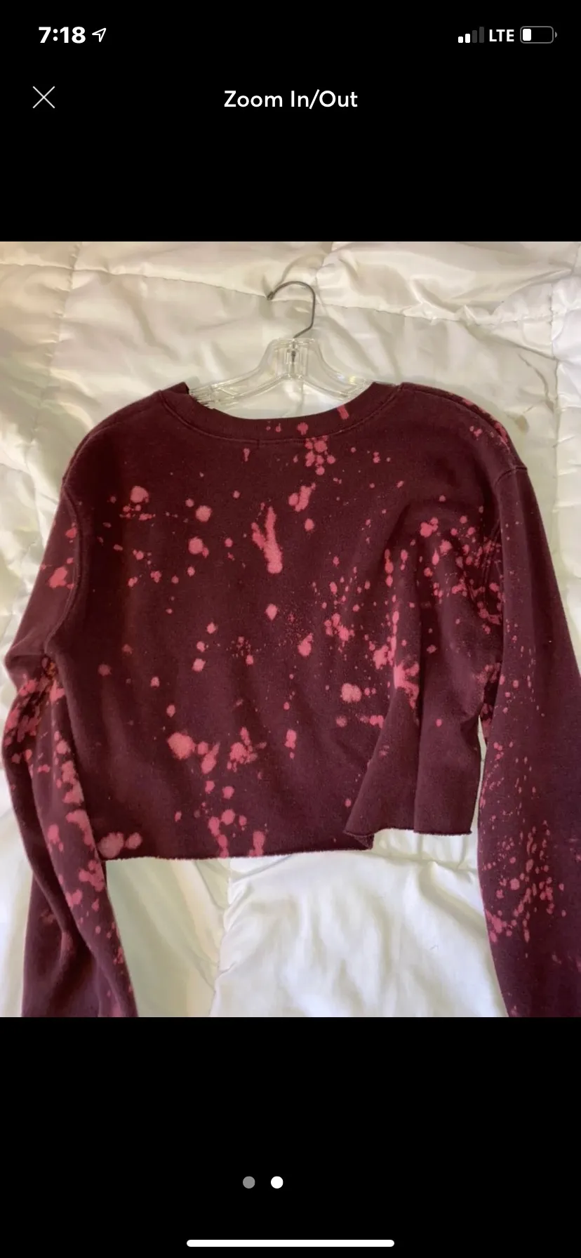 Bleached crewneck Red Size M - Image 2