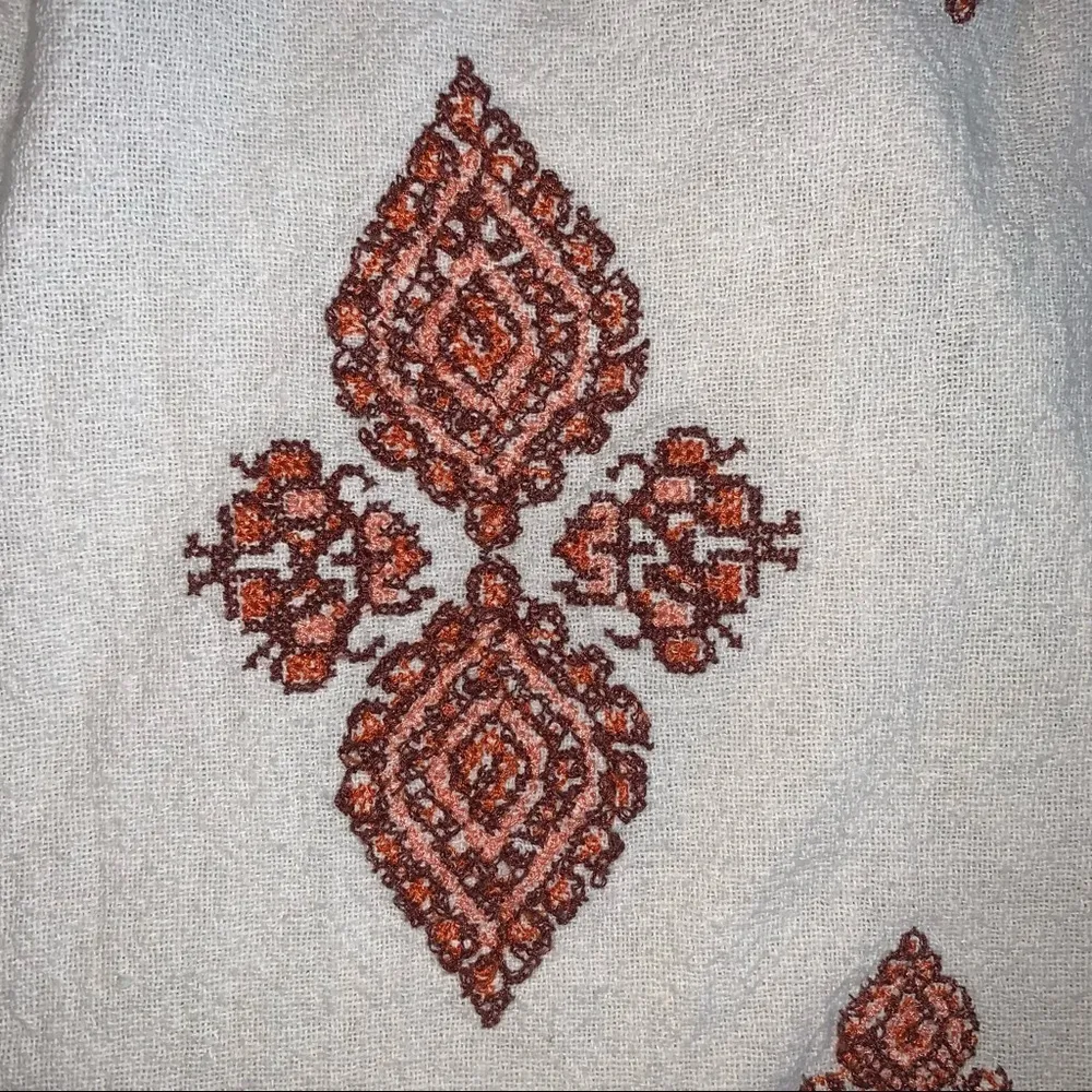 Michael Kors White Embroidered T Shirt Shift Dress size 4 - Image 8