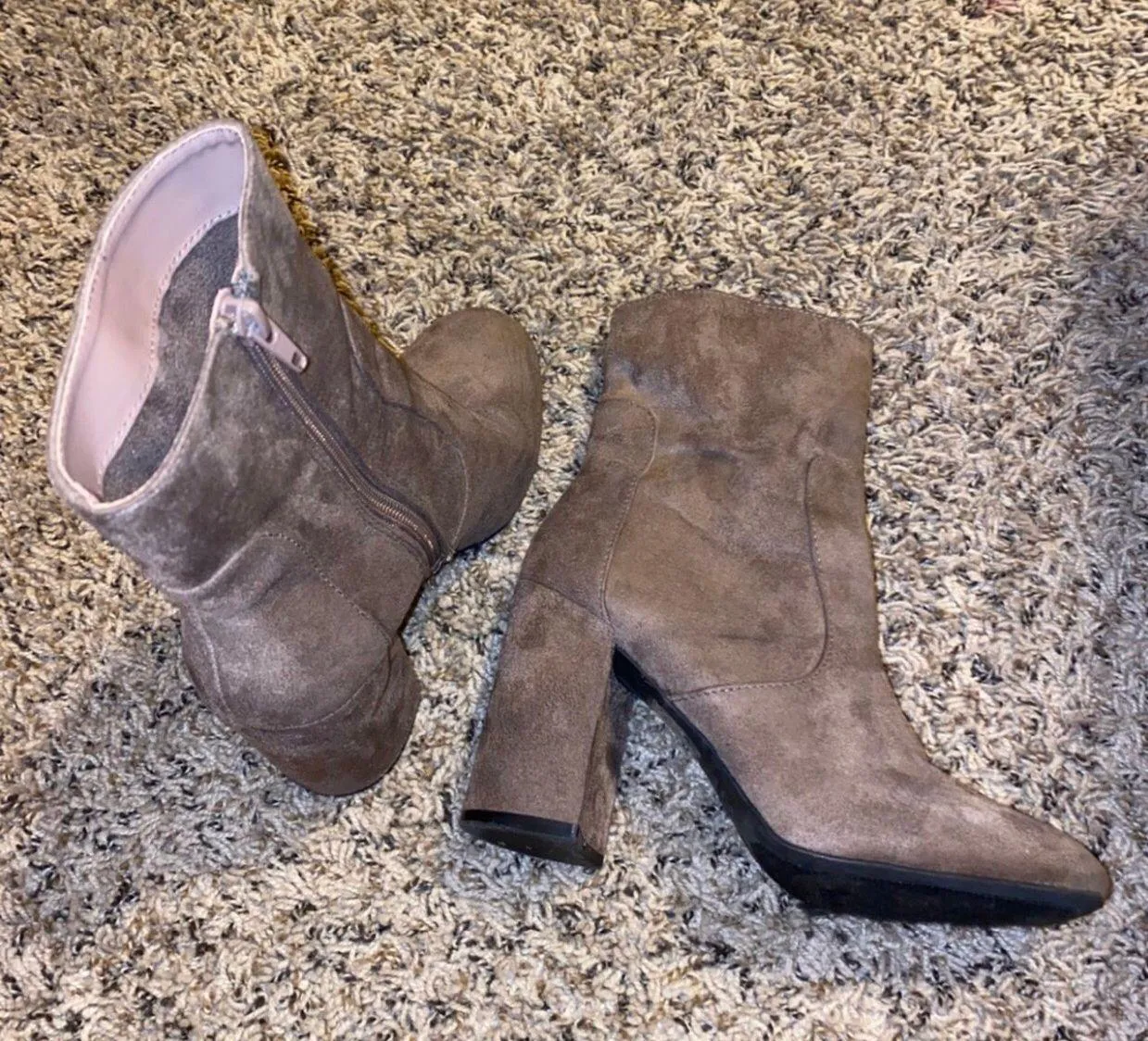 Forever 21  Chunky Heel Sock Booties  - Image 4