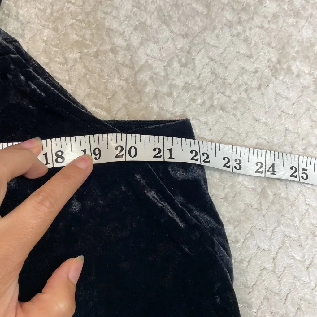 J. Jill Black Crushed‎ Velvet Tank Top Women Size XL - Image 7