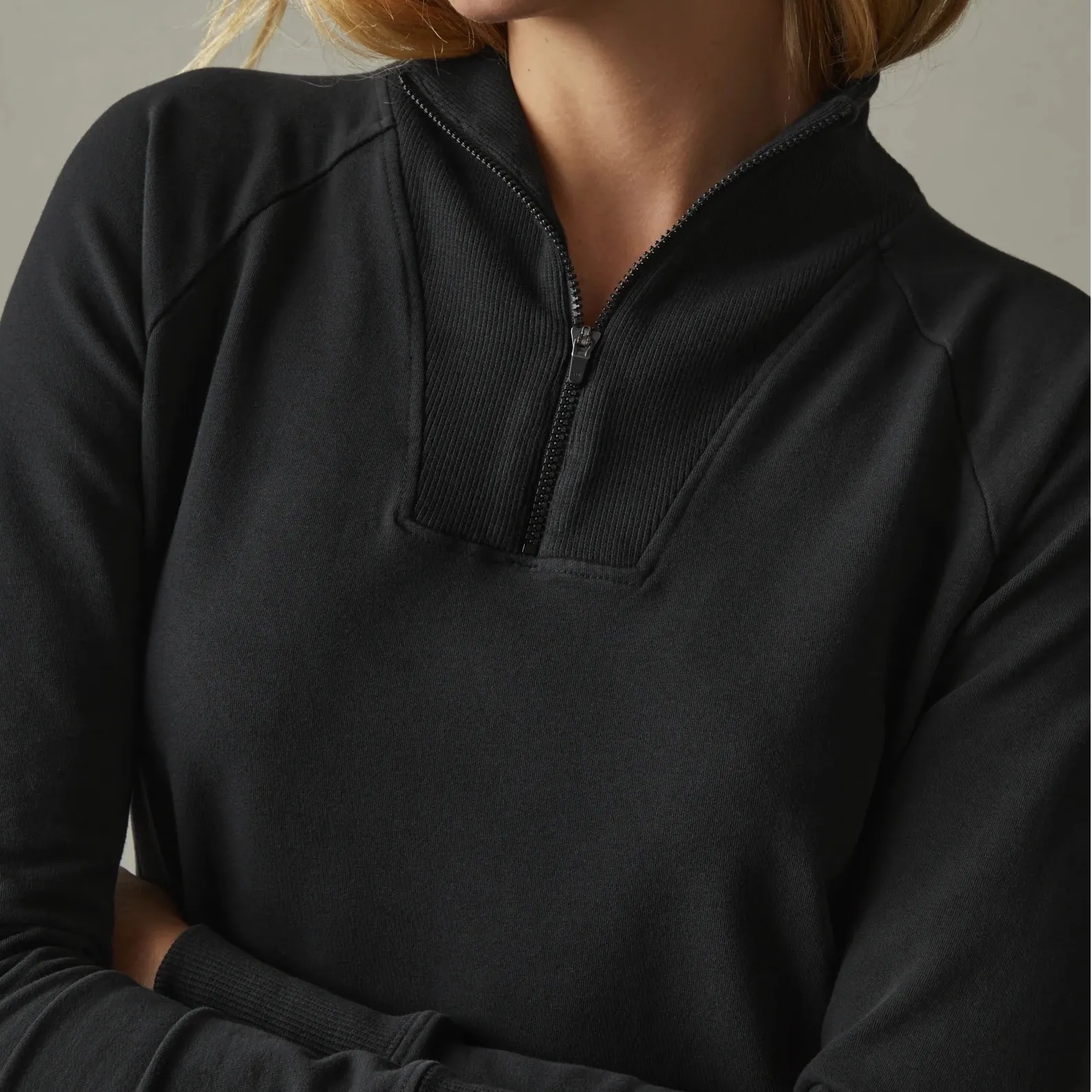 American Giant Women's Moto Dress Size S Made In USA Black - Image 3