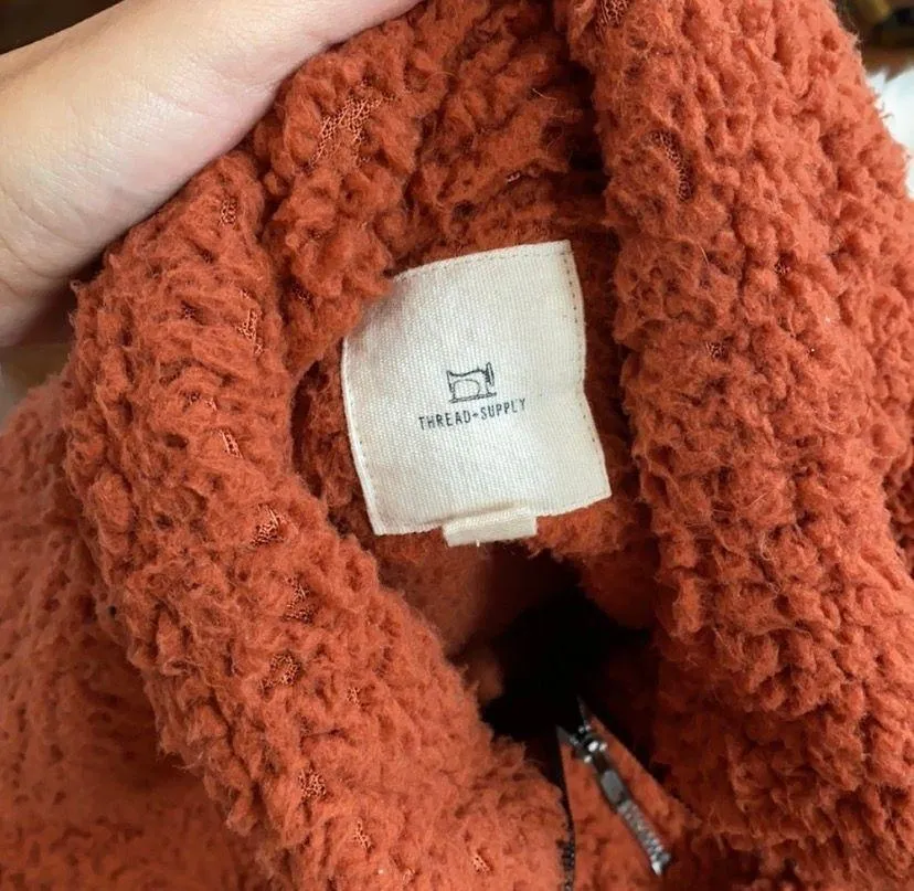 Oversized Fuzzy Half Zip sweater - Image 3