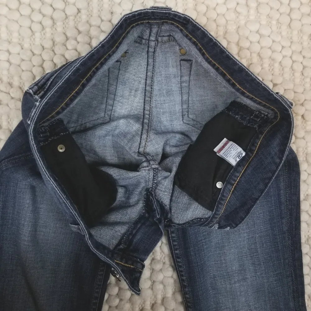 Hudson Signature Bootcut Jeans Medium Blue Wash Sz 28 - Image 6