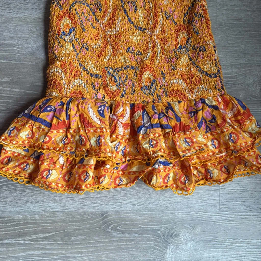 NEW Farm Rio Palms Party Smocked Mini Skirt Medium - Image 9