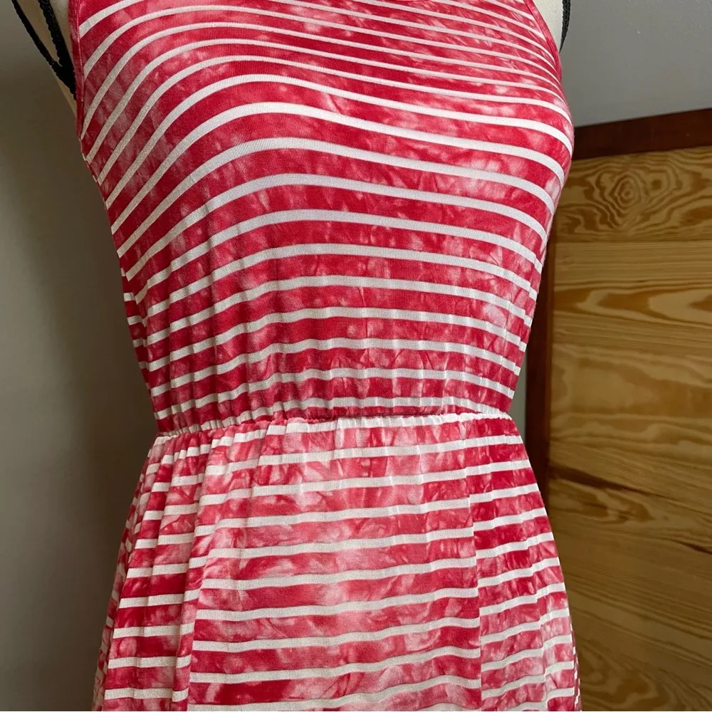 5th & Love Red White Stripe Sleeveless Swimsuit Coverup Dress Small - Image 5