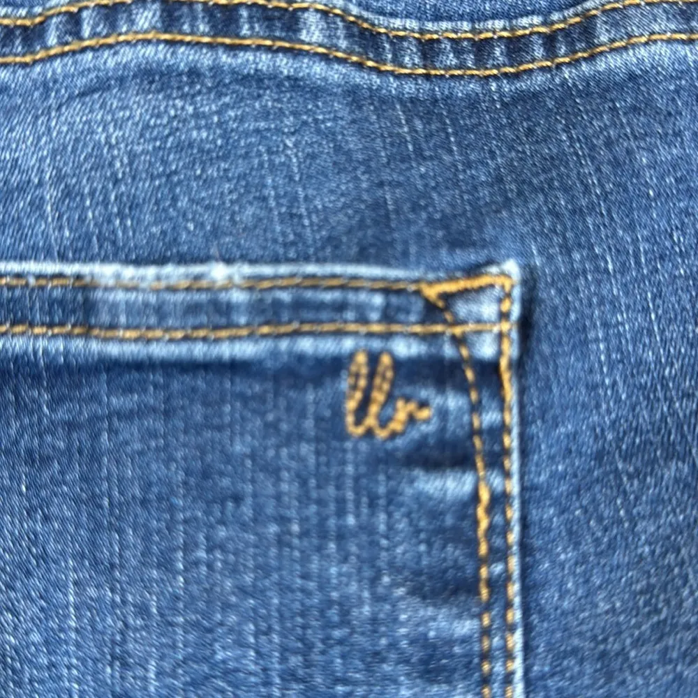 Lularoe Skinny Ankle Distressed Denim Blue Jeans Size 36 EUC #5550 - Image 6