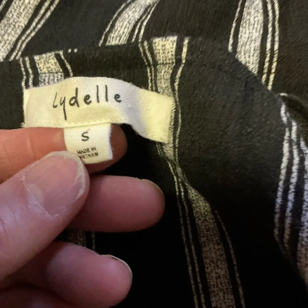 Black Stripes summer ruffled mini dress - Image 2