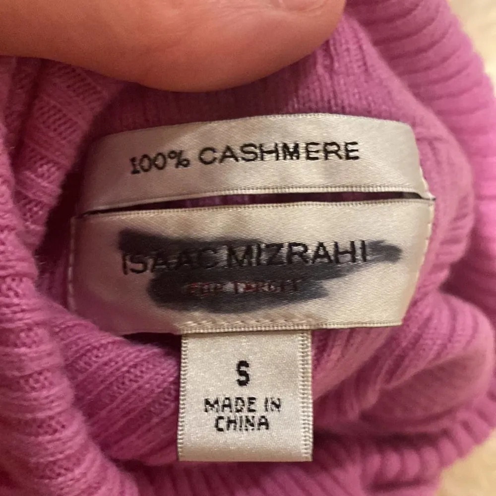 Isaac Mizrahi Women’s Lilac Purple Turtleneck Sweater/Dress Ribbed Cashmere Sz S - Image 58