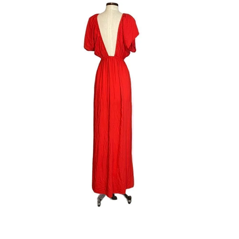 Asos design low V open back maxi dress - Image 5