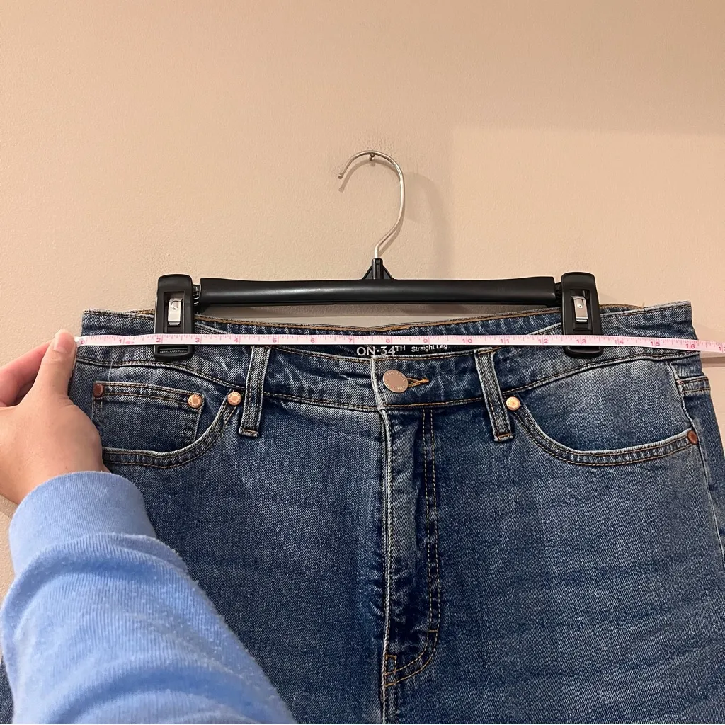 On 34th Straight Leg Jeans Size 10/30 Blue - Image 3