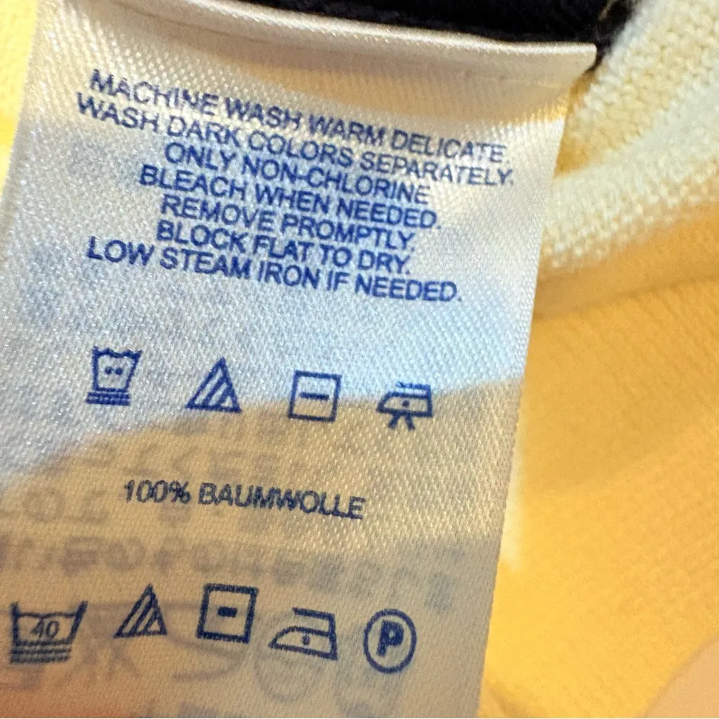 Lands' End Women's Chevron Pima cotton button front cardigan STall - Image 10