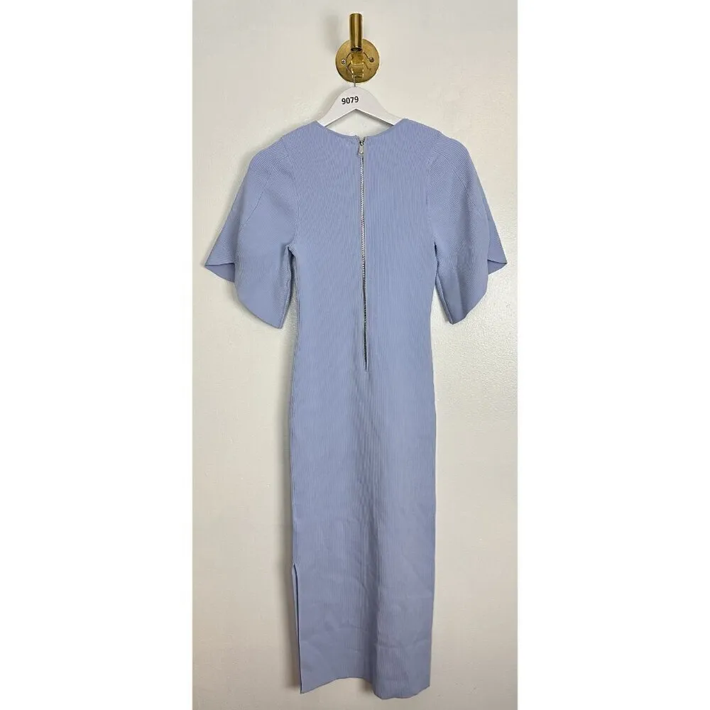 TED BAKER London Raelea Rib Sweater Dress in Light Blue Size 1 (fits like 4 US) - Image 9