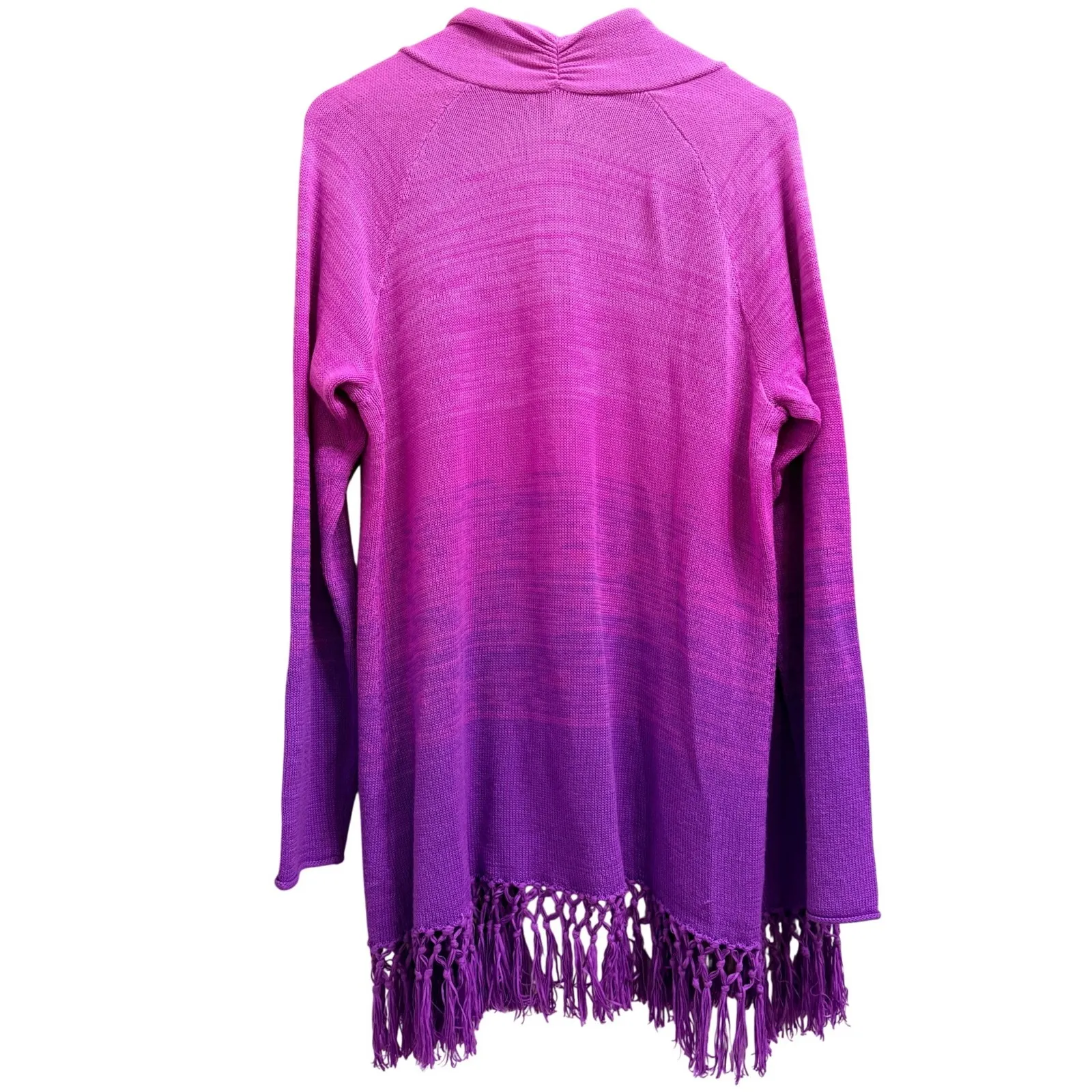 Lilly Pulitzer Tatum Cardigan Marbled Ombre Orchid Oasis Purple Pink Size XXL - Image 2